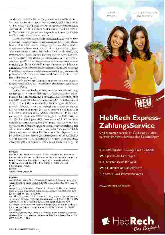 Vorschauseite 4: Geburtseinleitung, Zurückhaltung geboten