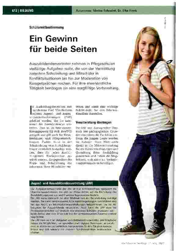 Vorschauseite 1: Ein Gewinn für beide Seiten