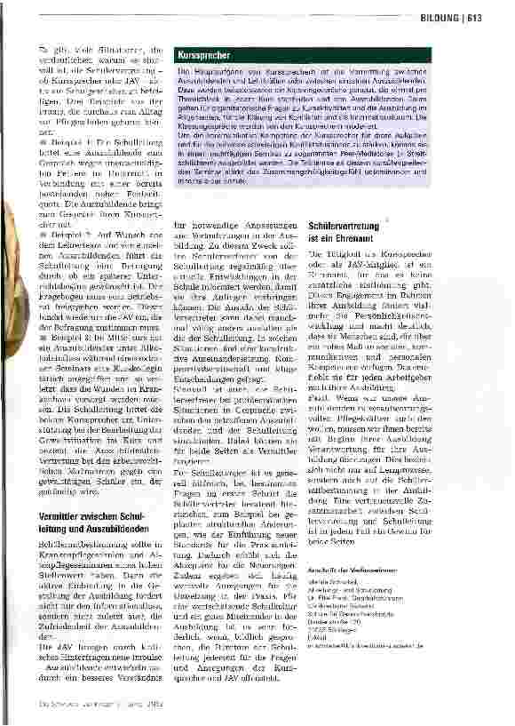 Vorschauseite 2: Ein Gewinn für beide Seiten