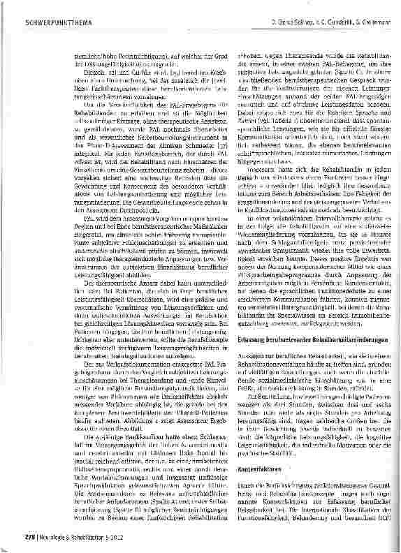 Vorschauseite 4: Zurück in den Beruf - subjektive und objektive Perspektiven berufsorientierter Neurorehabilitation