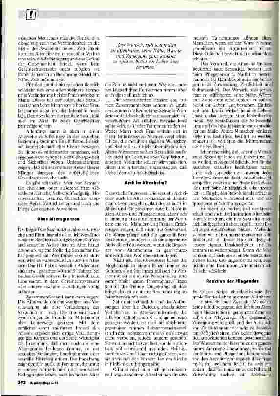 Vorschauseite 3: Sexualität im Altenheim