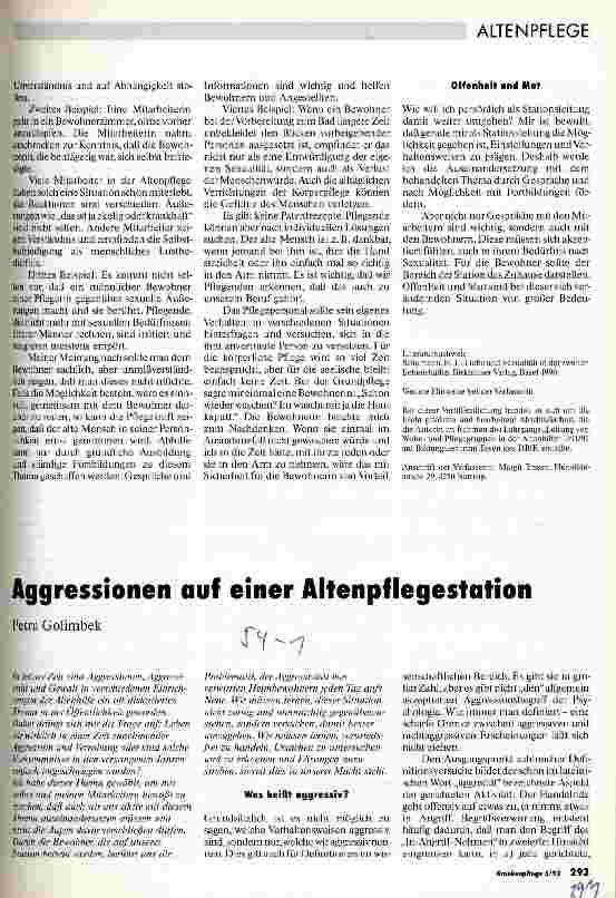 Vorschauseite 4: Sexualität im Altenheim