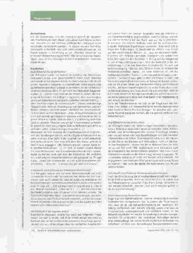 Vorschauseite 6: Arbeitsmotivation und Innovationsbereitschaft langjährig berufstätiger Ergotherapeutinnen im Angestelltenverhältnis