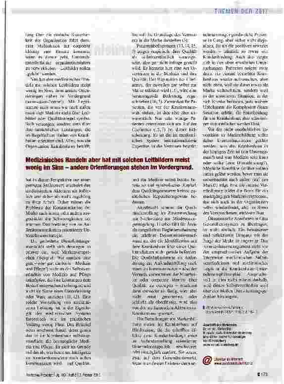 Vorschauseite 3: Vorrang muss die interne Verständigung haben
