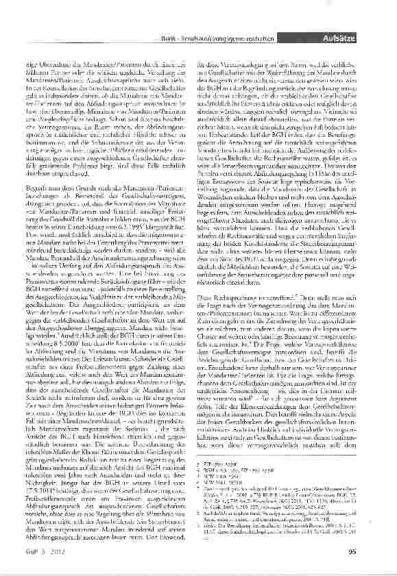Vorschauseite 2: Die Beendigung von Berufsausübungsgemeinschaften