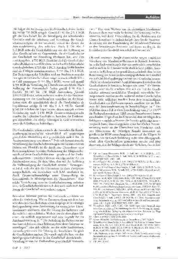 Vorschauseite 6: Die Beendigung von Berufsausübungsgemeinschaften