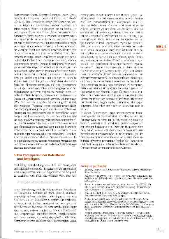 Vorschauseite 6: Was bleibt? Nachhaltige Hospizund Palliativkultur in Pflegeheimen und im Alter