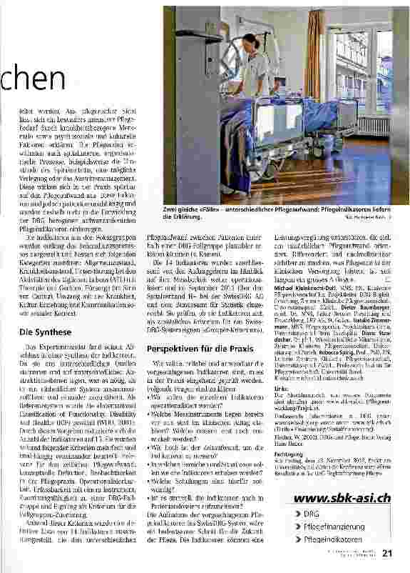 Vorschauseite 2: Pflege in DRG sichtbar machen