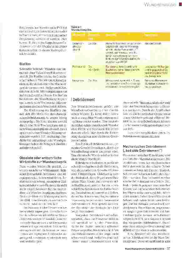 Vorschauseite 2: Wundreinigung und Debridement