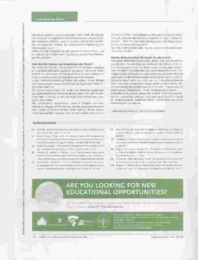 Vorschauseite 2: A working reality: Evaluating enhanced intersectoral links in supported employment for people with psychiatric disabilities(Auswertung eines interdisziplinären Programmes im Rahme…