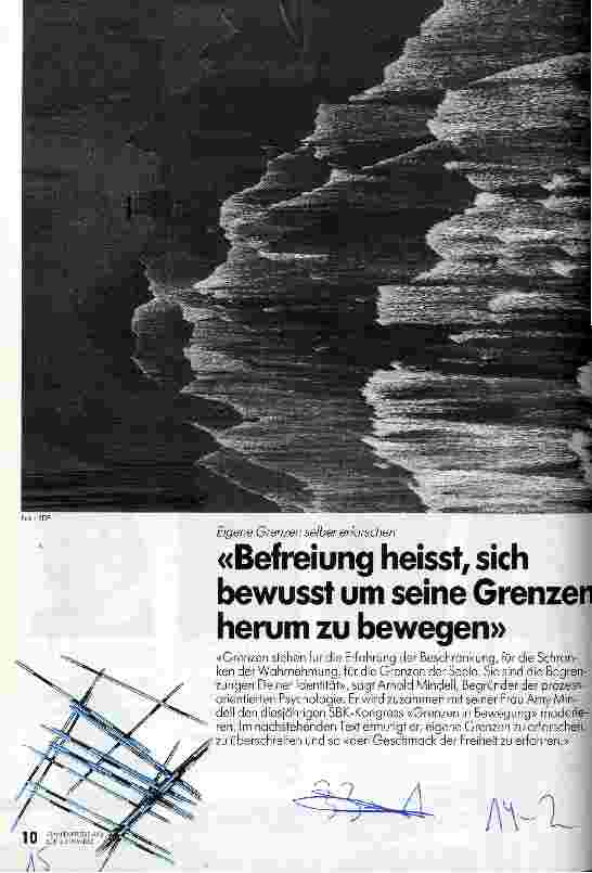 Vorschauseite 1: Befreiung heißt, sich bewußt um seine Grenzen herum zu bewegen