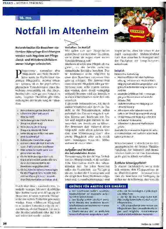 Vorschauseite 1: Notfall im Altenheim 10. Teil