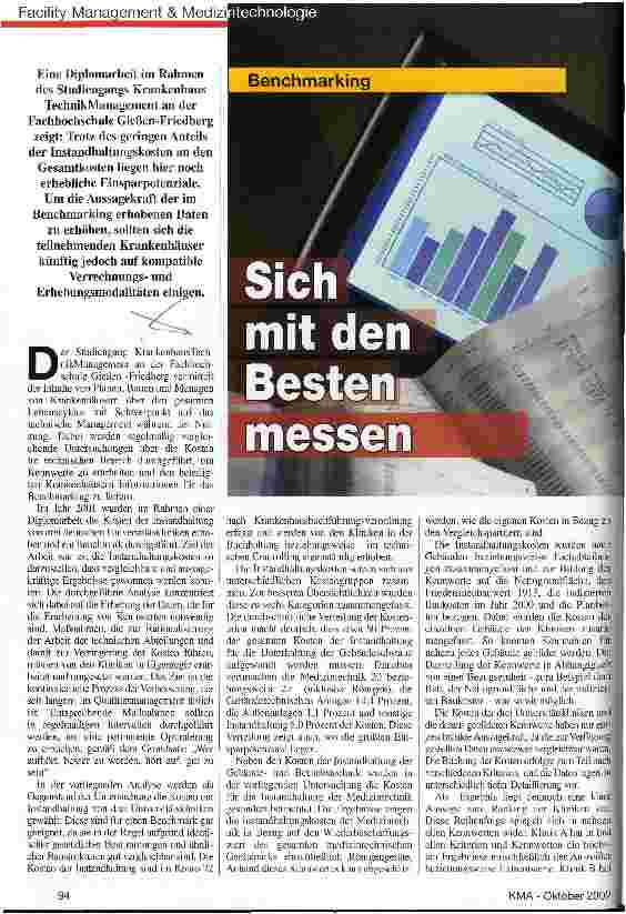 Vorschauseite 1: Benchmarking: Sich mit den Besten messen
