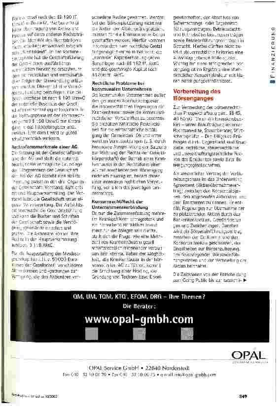 Vorschauseite 3: Kliniken vor dem Börsengang Kritische Erfolgsfaktoren einer attraktiven Finanzierungsalternative