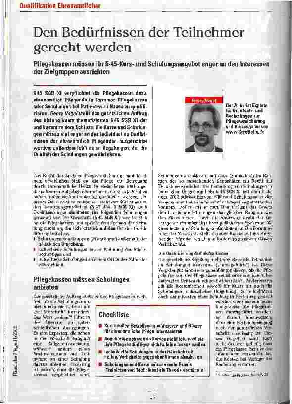Vorschauseite 1: Den Bedürfnissen der Teilnehmer gerecht werden