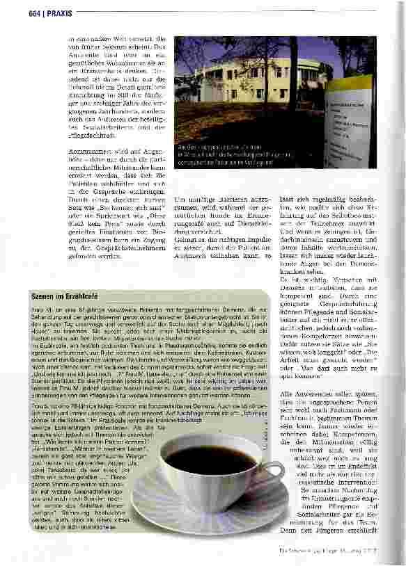 Vorschauseite 3: Milieutherapie in der GerontopsychiatrieLeuchtende Augen im Erinnerungscafe