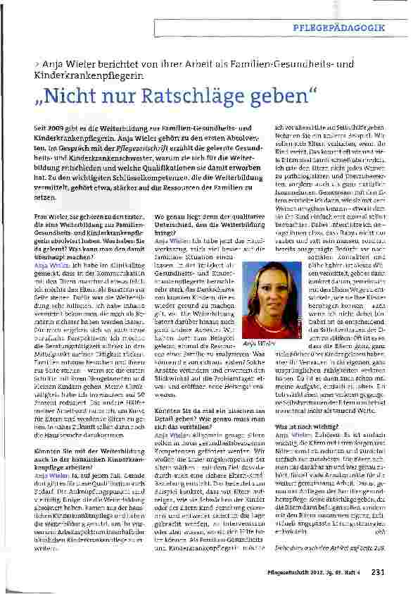 Vorschauseite 1: „Nicht nur Ratschläge geben