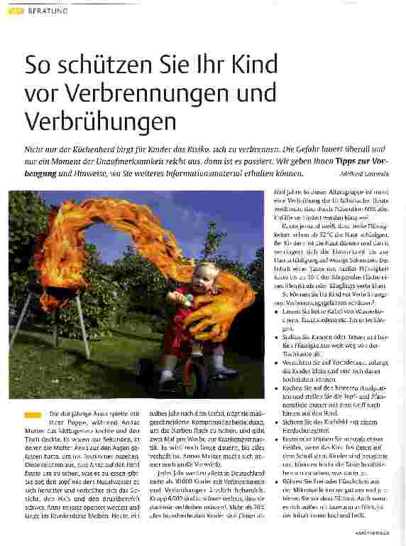 Vorschauseite 1: So schützen Sie Ihr Kind vor Verbrennungen und Verbrühungen