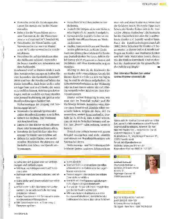 Vorschauseite 2: So schützen Sie Ihr Kind vor Verbrennungen und Verbrühungen