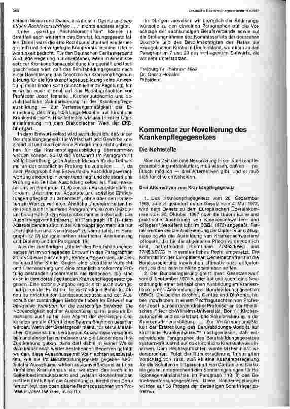 Vorschauseite 4: Diskussion um die Neuordnung der Ausbildung in den Pflegeberufen