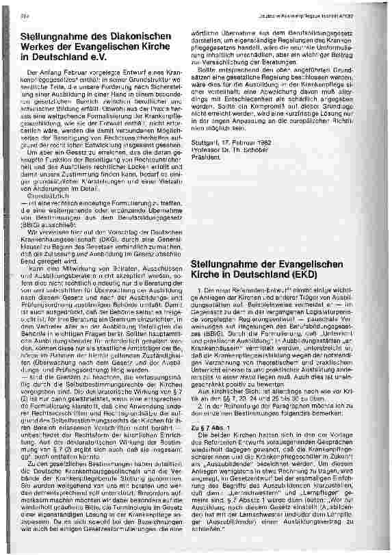 Vorschauseite 6: Diskussion um die Neuordnung der Ausbildung in den Pflegeberufen