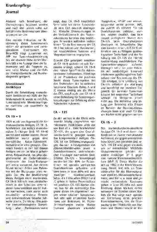 Vorschauseite 5: Welche Bedeutung haben Tumormarker?