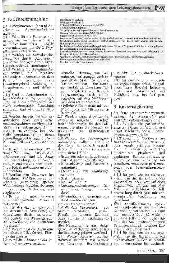 Vorschauseite 2: Überprüfung der stationären Leistungsabrechnung