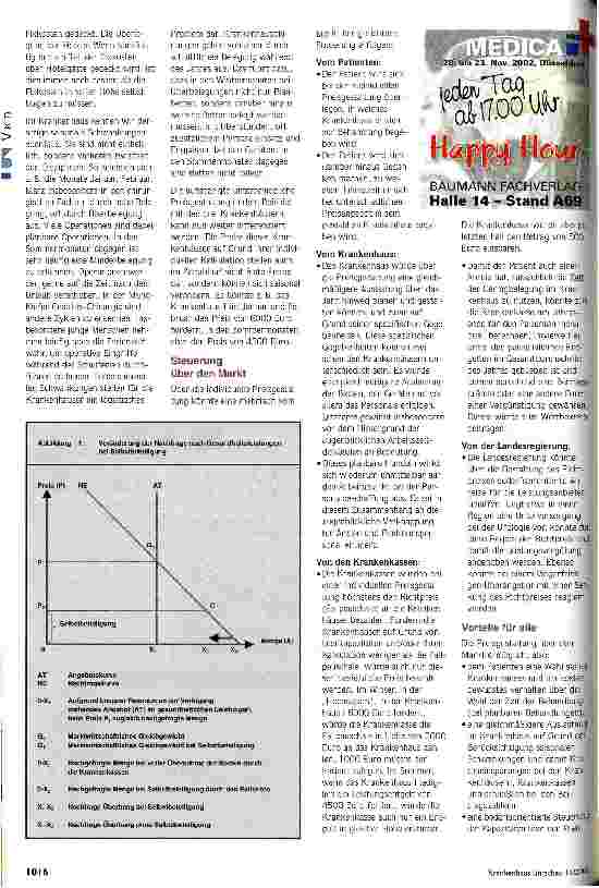Vorschauseite 2: Der Markt macht mobil Vorschlag für eine individuelle Preisgestaltung auf Basis der DRGs