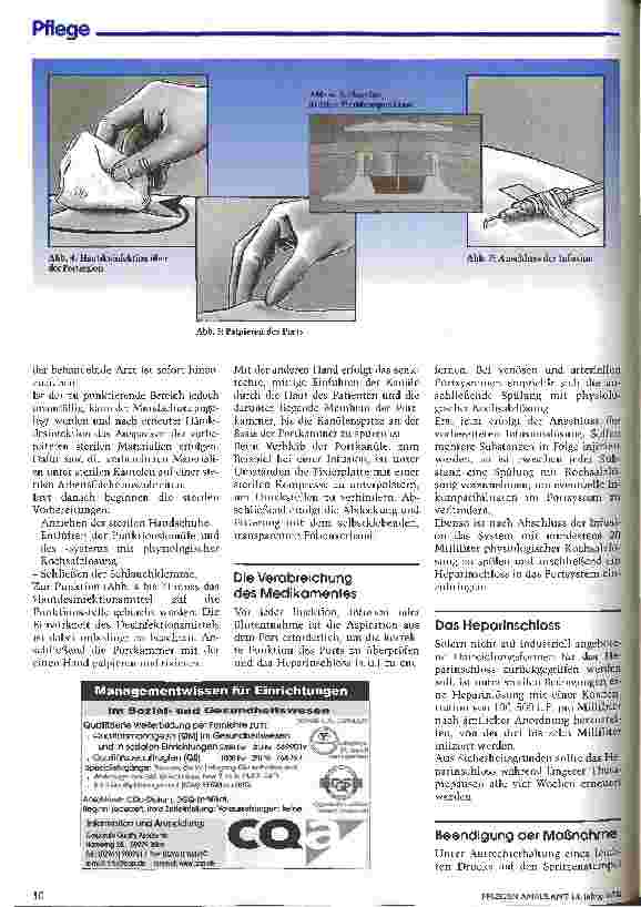 Vorschauseite 3: Pflege und Handhabung des implantierten Portkathetersystems