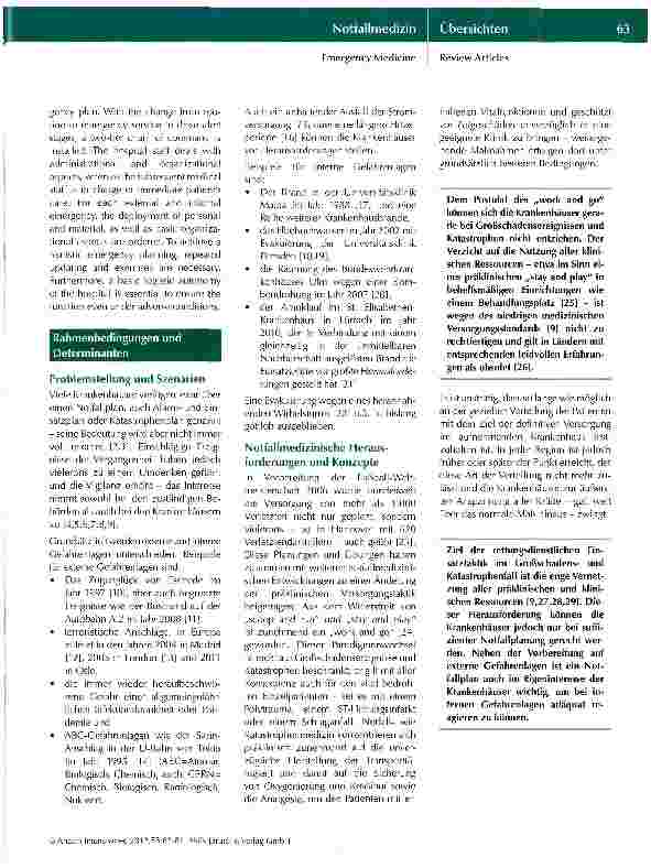 Vorschauseite 2: Der Notfallplan des Krankenhauses