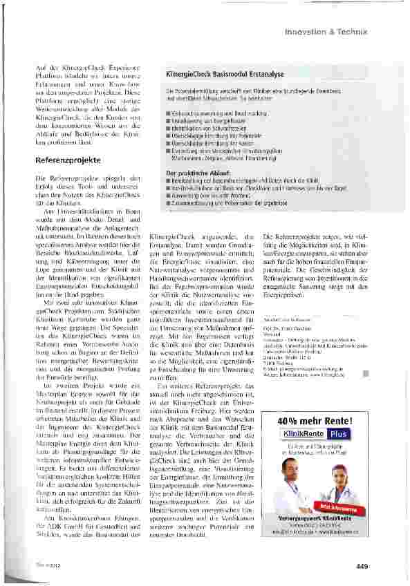 Vorschauseite 2: Neue Spielräume für Investitionen