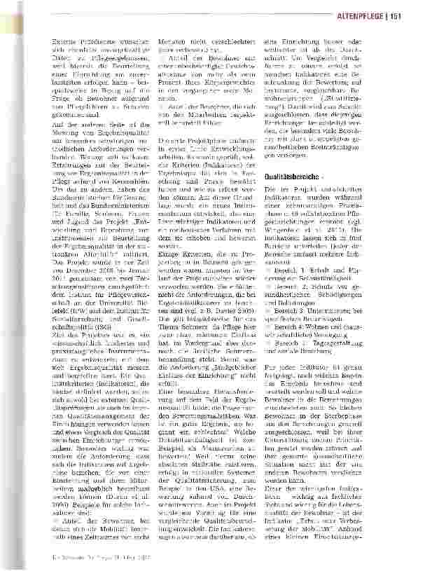 Vorschauseite 2: Messen, was Pflege bewirkt