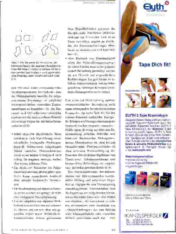 Vorschauseite 2: Palpation - objektive oder subjektiv-interaktive Diagnostik?