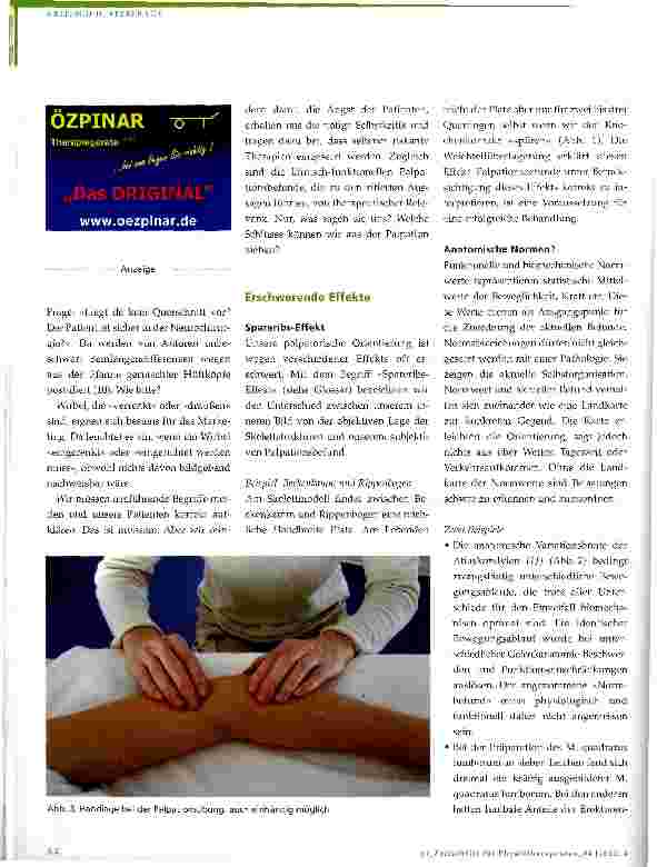 Vorschauseite 3: Palpation - objektive oder subjektiv-interaktive Diagnostik?