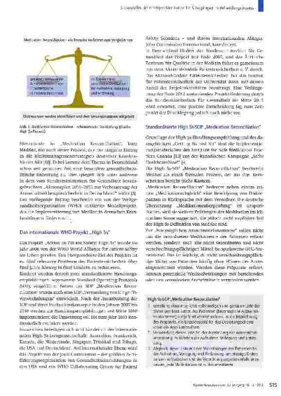 Vorschauseite 2: Sicherstellen der richtigen Medikation bei Übergängen im Behandlungsprozess