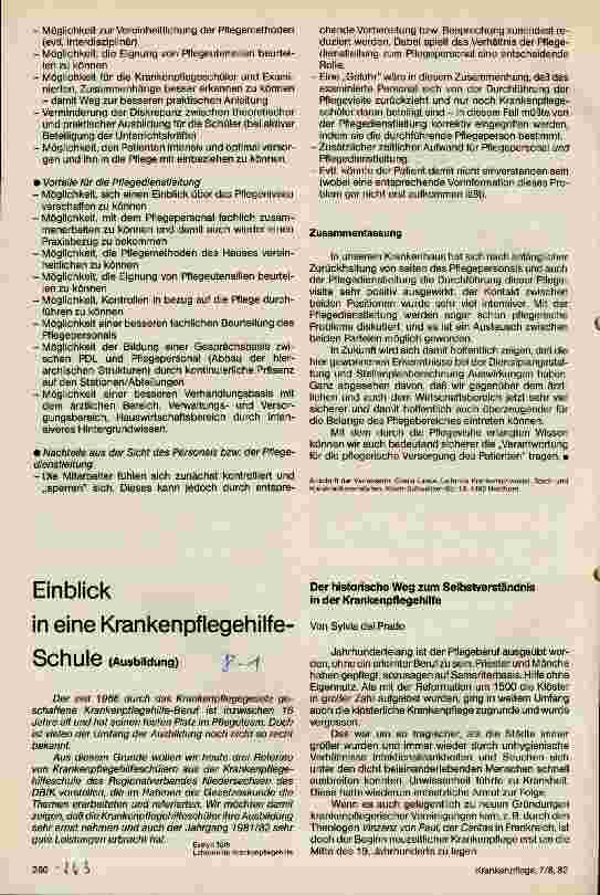 Vorschauseite 1: Einblick in eine Krankenpflegehilfe - Schule