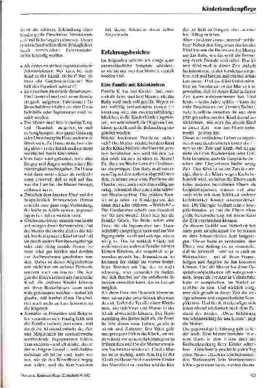 Vorschauseite 2: Krebs - eine Krankheit, die das Leben in der Familie ändert
