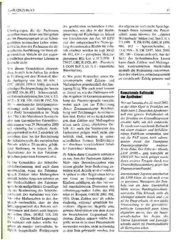 Vorschauseite 5: Ergänzendes Schutzzertifikat für Arzneimittel und Patentschutz Custodiol II