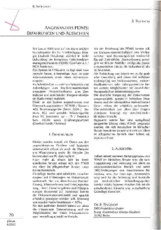 Vorschauseite 1: Angewandtes PDMS: Erfahrungen und Aussichten
