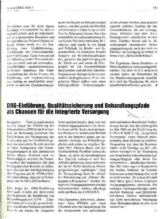 Vorschauseite 2: Modernes Qualitätsmanagement steigert Zufriedenheit von Patienten und Mitarbeitern