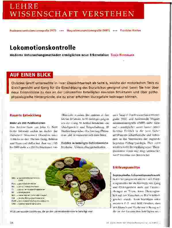 Vorschauseite 1: Lokomotionskontrolle