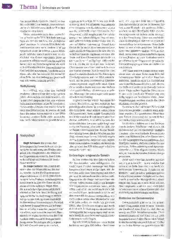 Vorschauseite 3: Das „normale Genom gibt es nicht