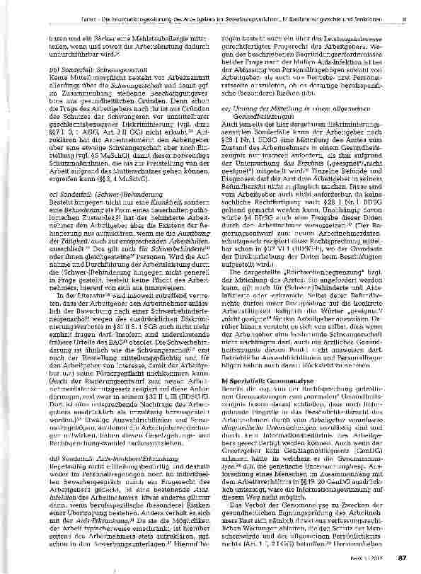 Vorschauseite 4: Die Informationsgewinnung des Arbeitgebers im Bewerbungsverfahren, Mitbestimmungsrechte und Sanktionen