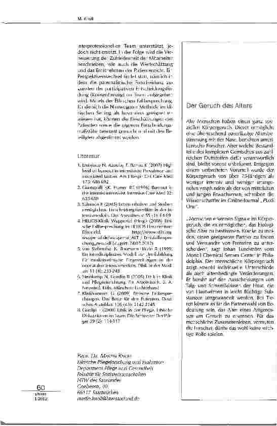 Vorschauseite 4: Die Ethische Fallbesprechung auf Intensivstationen - ein Perspektivenwechsel