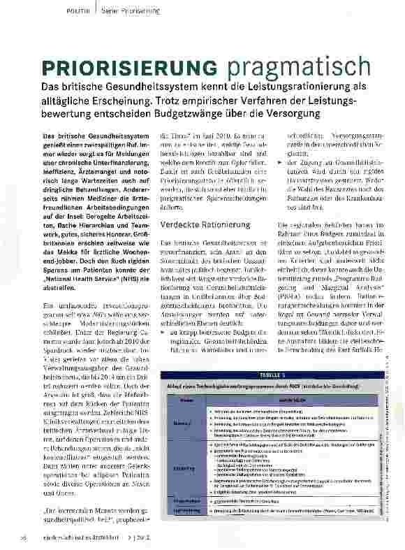 Vorschauseite 1: PRiORisiERUNG pragmatisch