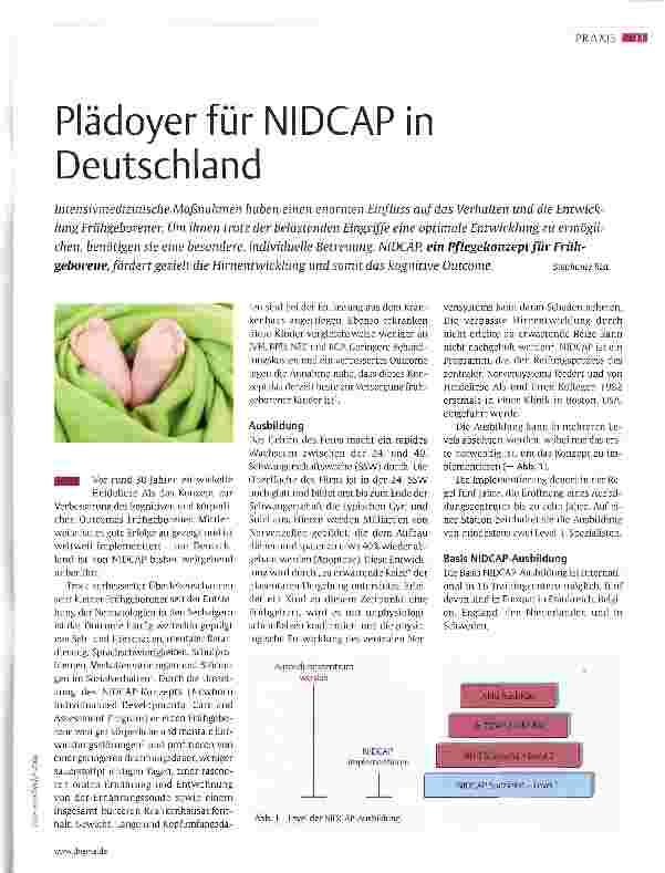 Vorschauseite 1: Plädoyer für NIDCAP in Deutschland