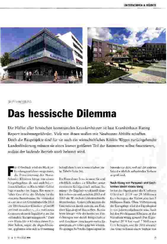 Vorschauseite 1: Das hessische Dilemma
