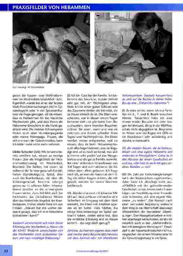 Vorschauseite 2: Im Wochenbett gut für die Frauen sorgen