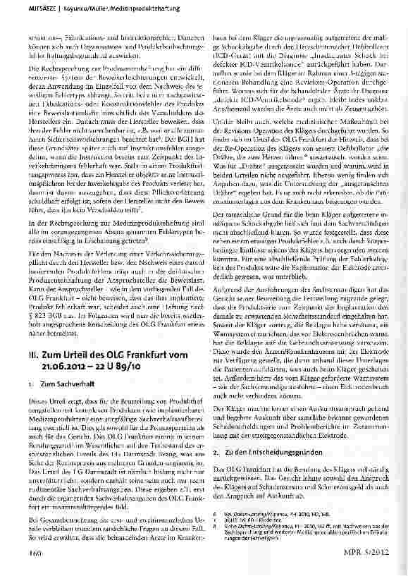Vorschauseite 3: Medizinproduktehaftung