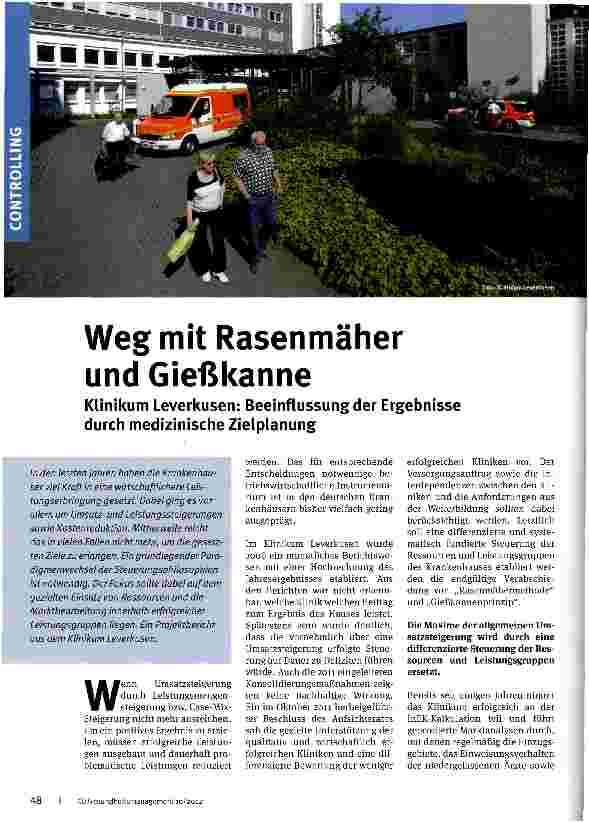 Vorschauseite 1: Weg mit Rasenmäher und Gießkanne